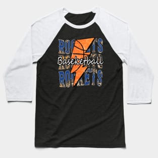 Graphic Basketball Rockets Proud Name Vintage Baseball T-Shirt